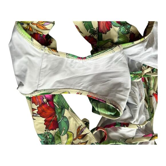 Catherine Malandrino One Piece Plunge Swimsuit with Strappy Back XL - Picture 7 of 9